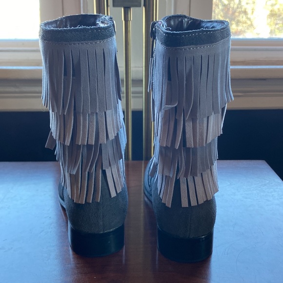 L’Amour Sierra Leather Fringe Tall Boot, Size 10 - Picture 4 of 12